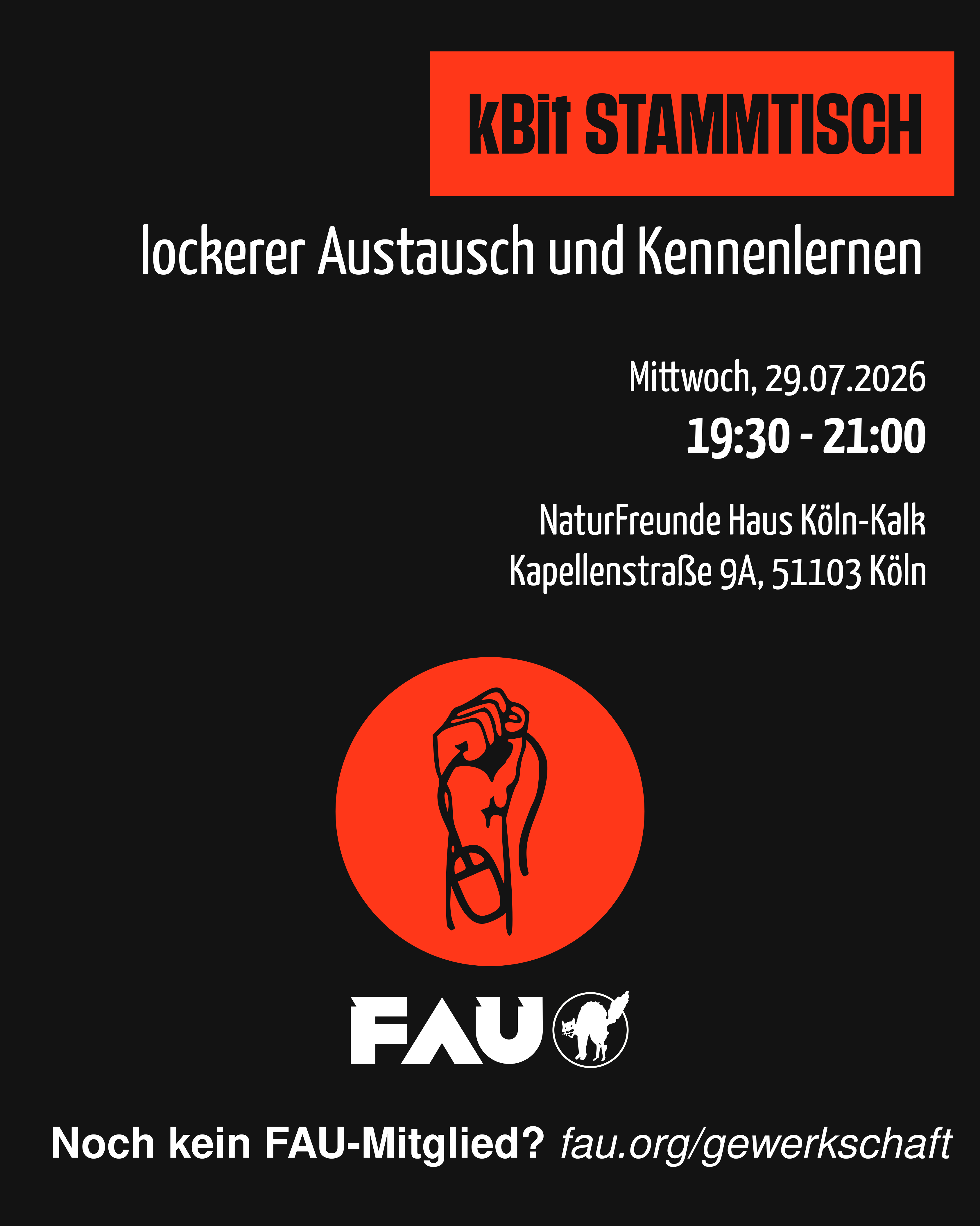 kBit Stammtisch 29.07.2026